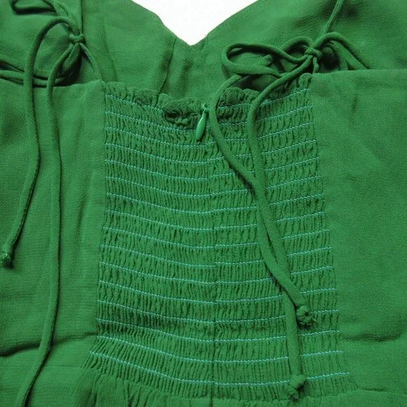NWT Reformation Melita in Kelly Green Georgette Maxi Tank Dress 6 $348